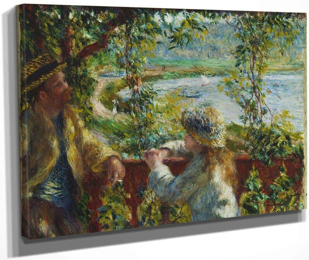 Near The Lake By Pierre August Renoir Fine Art Print