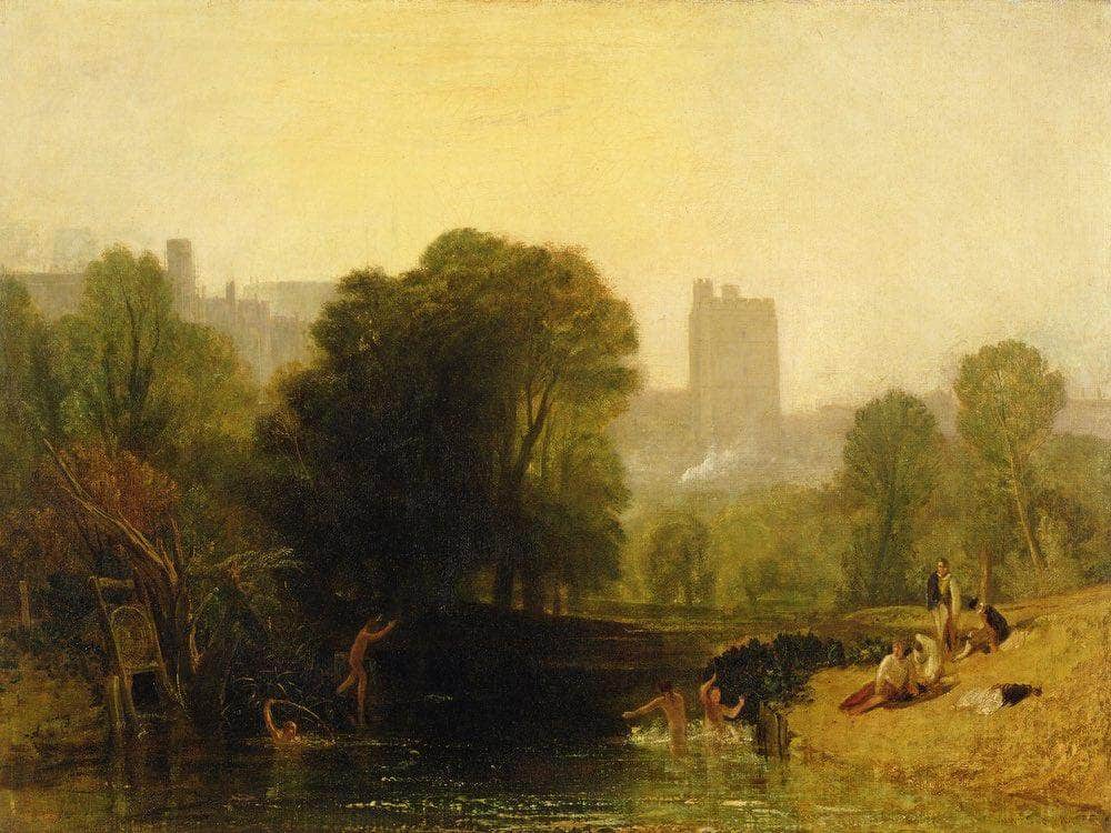 Near The Thames Lock Windsor By Joseph Mallord William Turner Fine Art Print