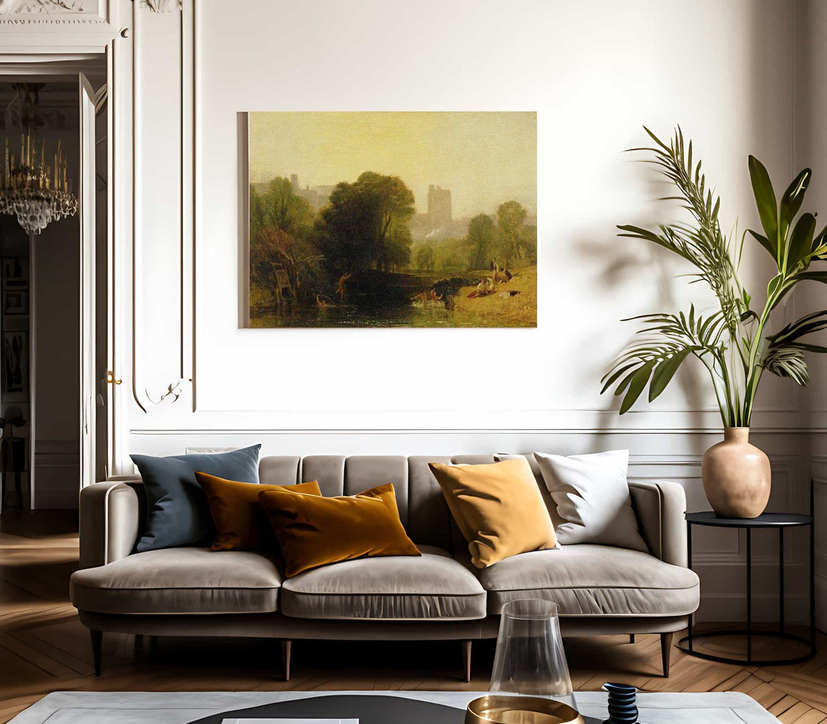 Near The Thames Lock Windsor By Joseph Mallord William Turner Fine Art Print