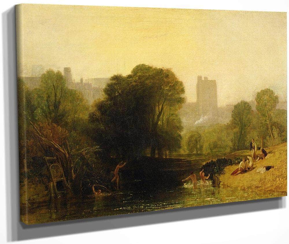 Near The Thames Lock Windsor By Joseph Mallord William Turner Fine Art Print