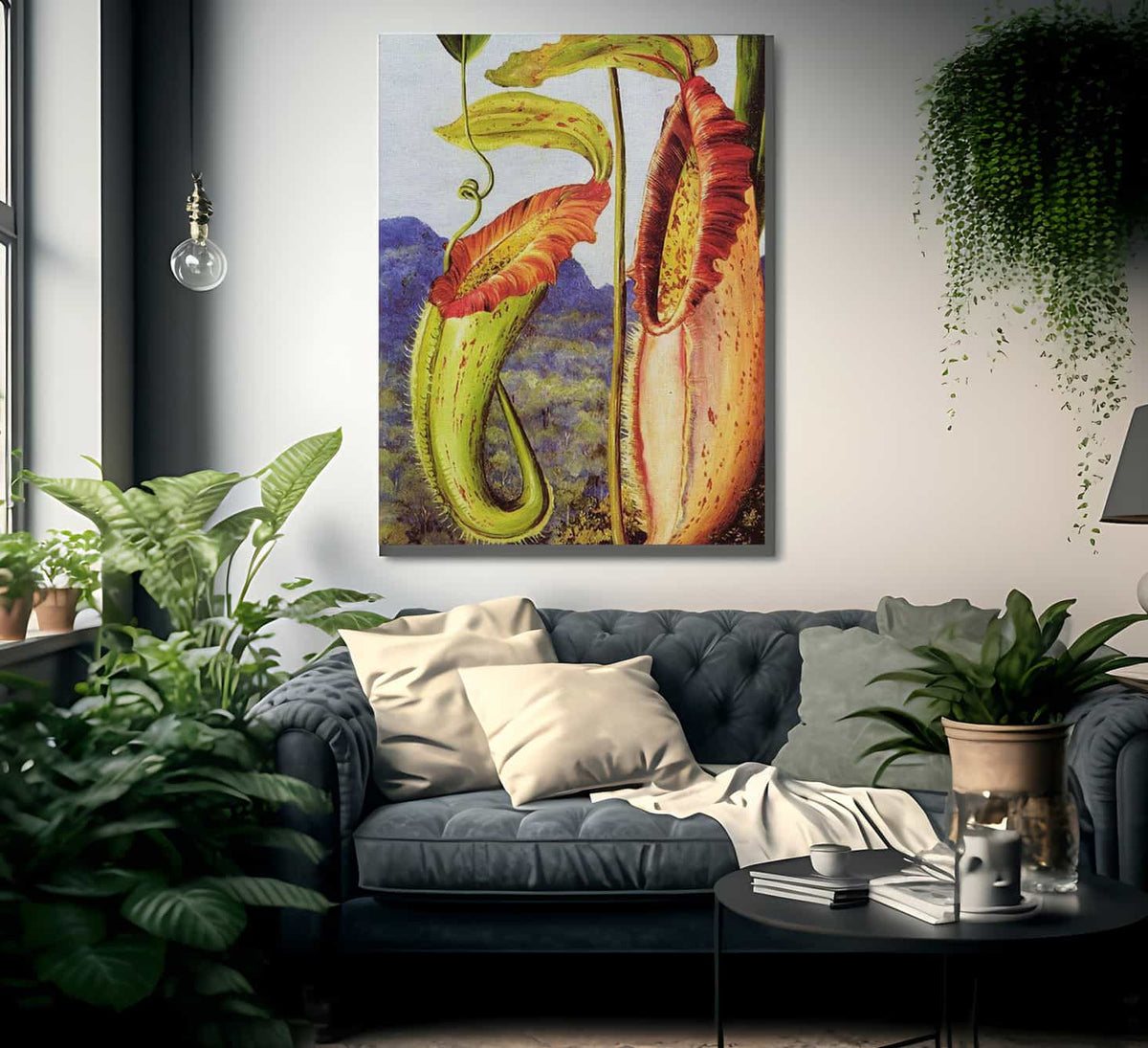 Nepenthes Northiana By Marianne North Fine Art Print