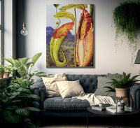 Nepenthes Northiana By Marianne North Fine Art Print