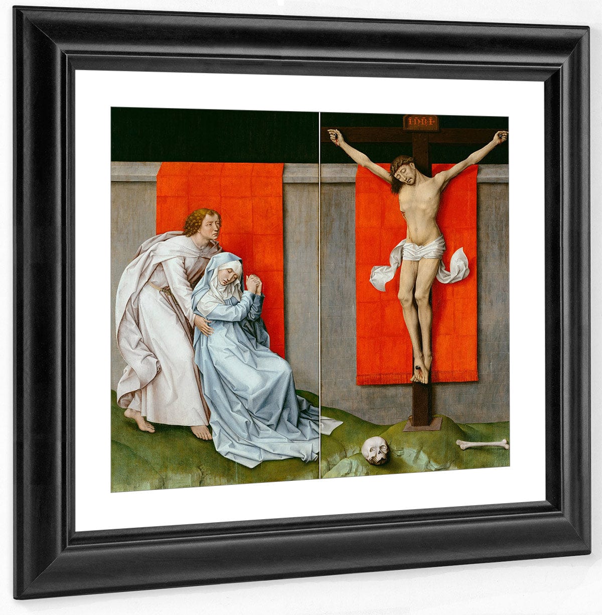 Netherlandish Active Tournai And Brussels The Crucifixion With The Virgin And Saint John The Eva Uploa By Rogier Van Der Weyden Fine Art Print