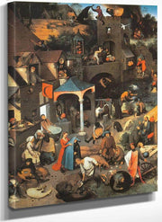 Netherlandish Proverbs 1559 By Pieter Bruegel Fine Art Print