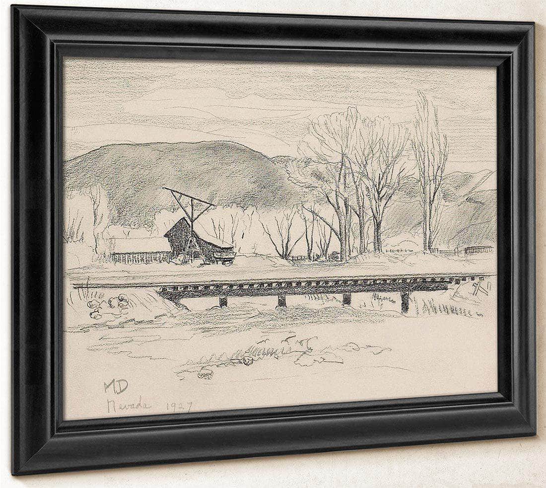 Nevada Landscape 1927 By Maynard Dixon Fine Art Print