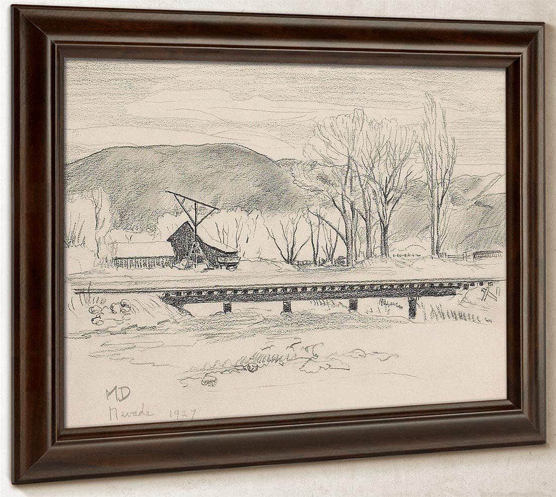 Nevada Landscape 1927 By Maynard Dixon Fine Art Print
