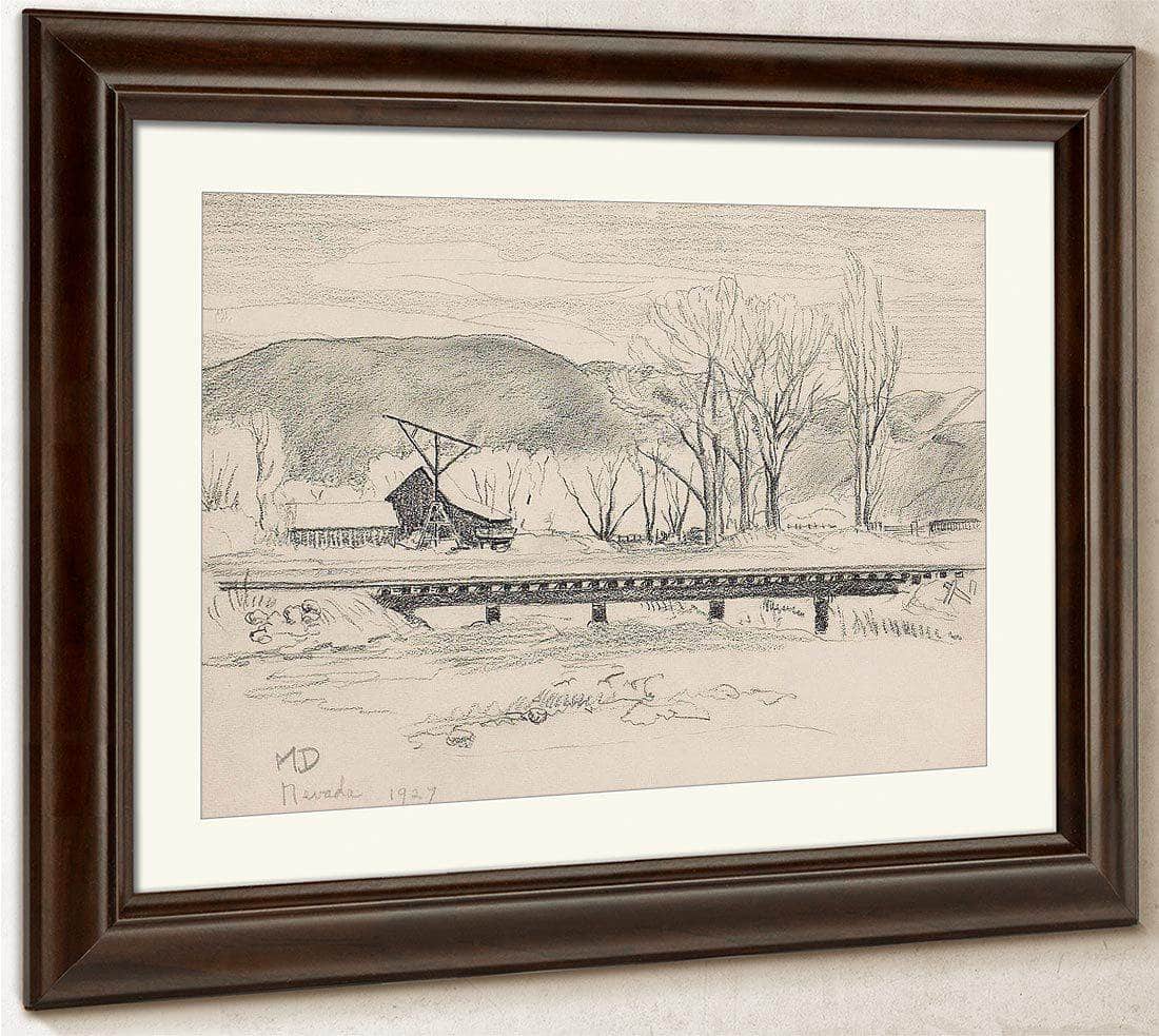 Nevada Landscape 1927 By Maynard Dixon Fine Art Print