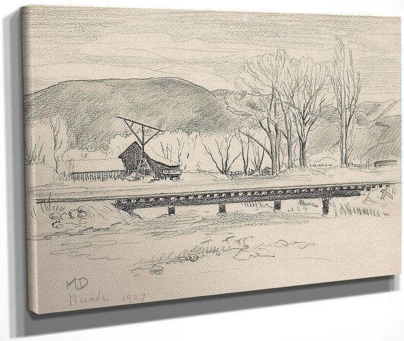 Nevada Landscape 1927 By Maynard Dixon Fine Art Print