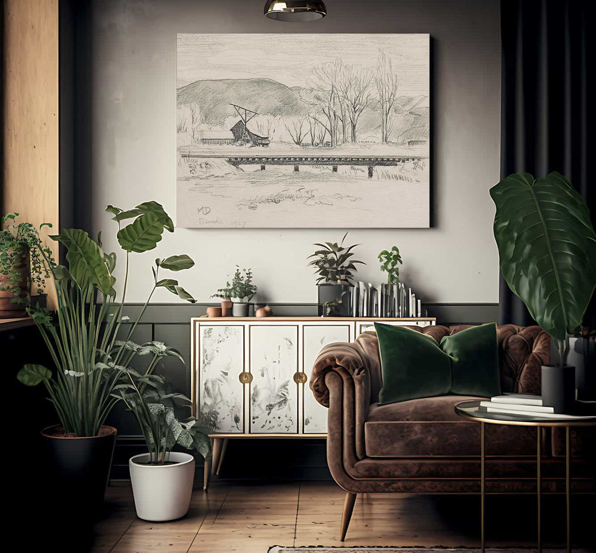 Nevada Landscape 1927 By Maynard Dixon Fine Art Print