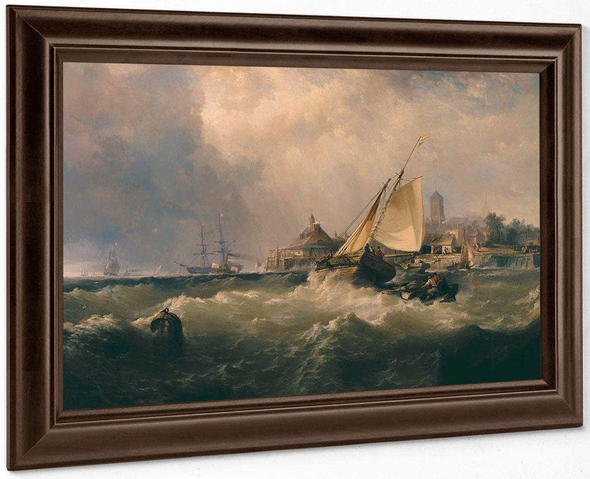 New Castle On The Delaware By Moran, Edward Fine Art Print