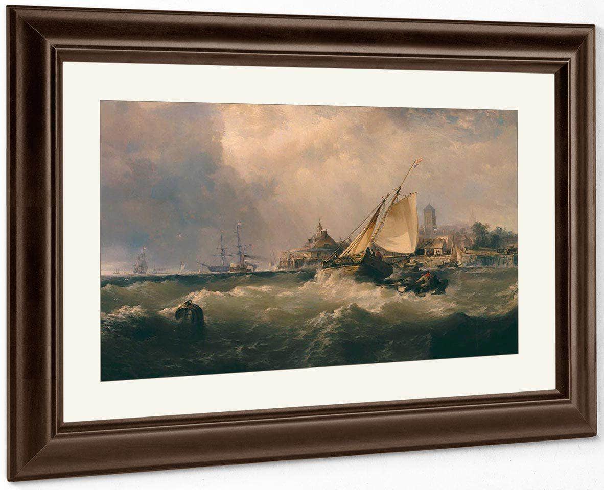 New Castle On The Delaware By Moran, Edward Fine Art Print