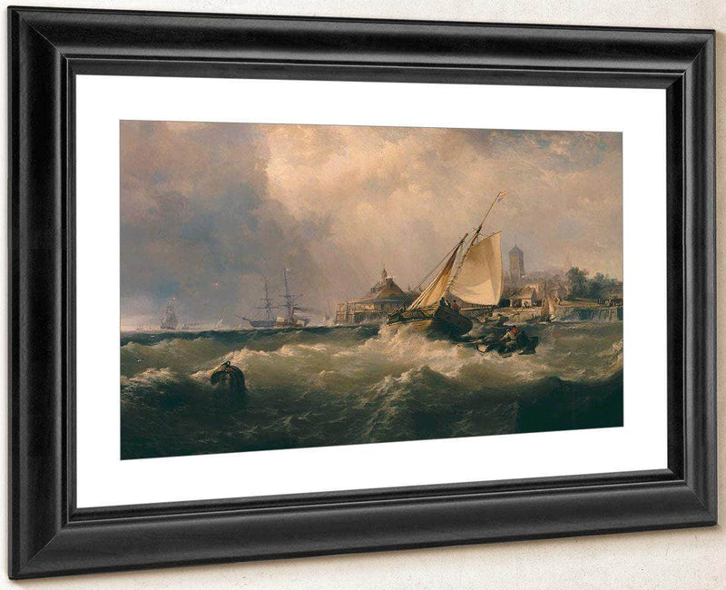 New Castle On The Delaware By Moran, Edward Fine Art Print