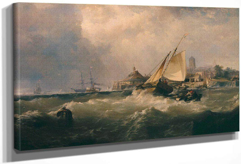 New Castle On The Delaware By Moran, Edward Fine Art Print