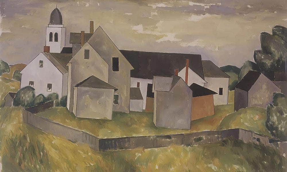 New England Houses By Niles Spencer Fine Art Print