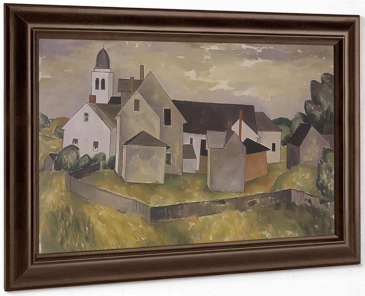 New England Houses By Niles Spencer Fine Art Print