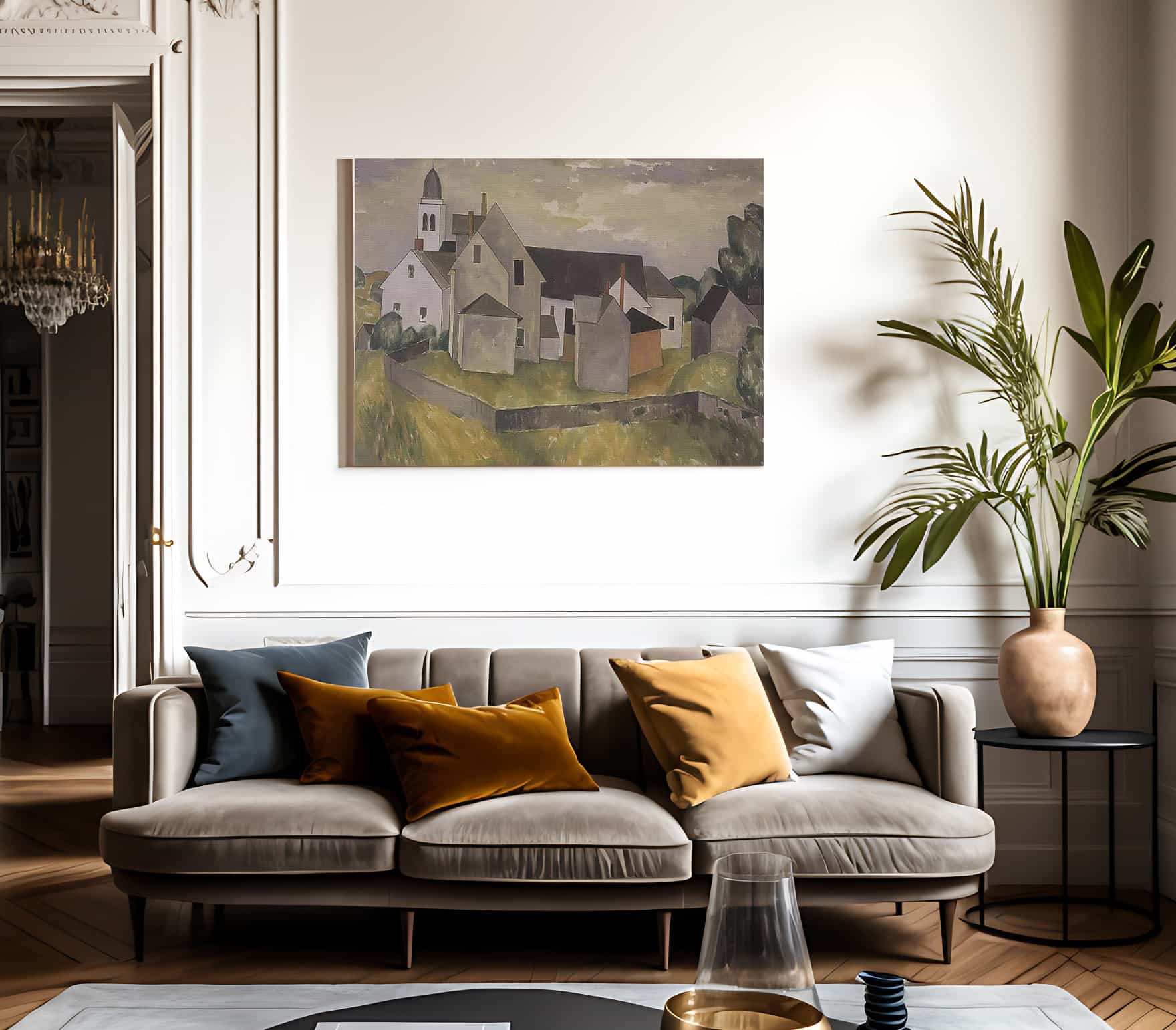 New England Houses By Niles Spencer Fine Art Print