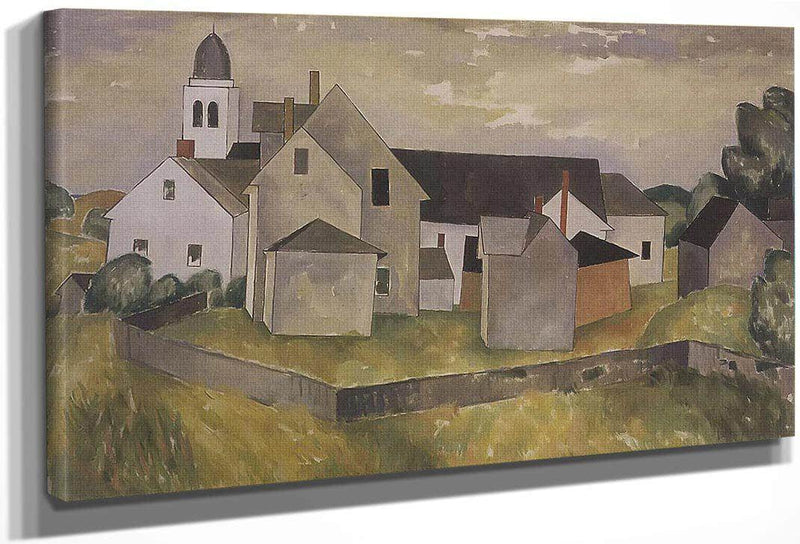 New England Houses By Niles Spencer Fine Art Print