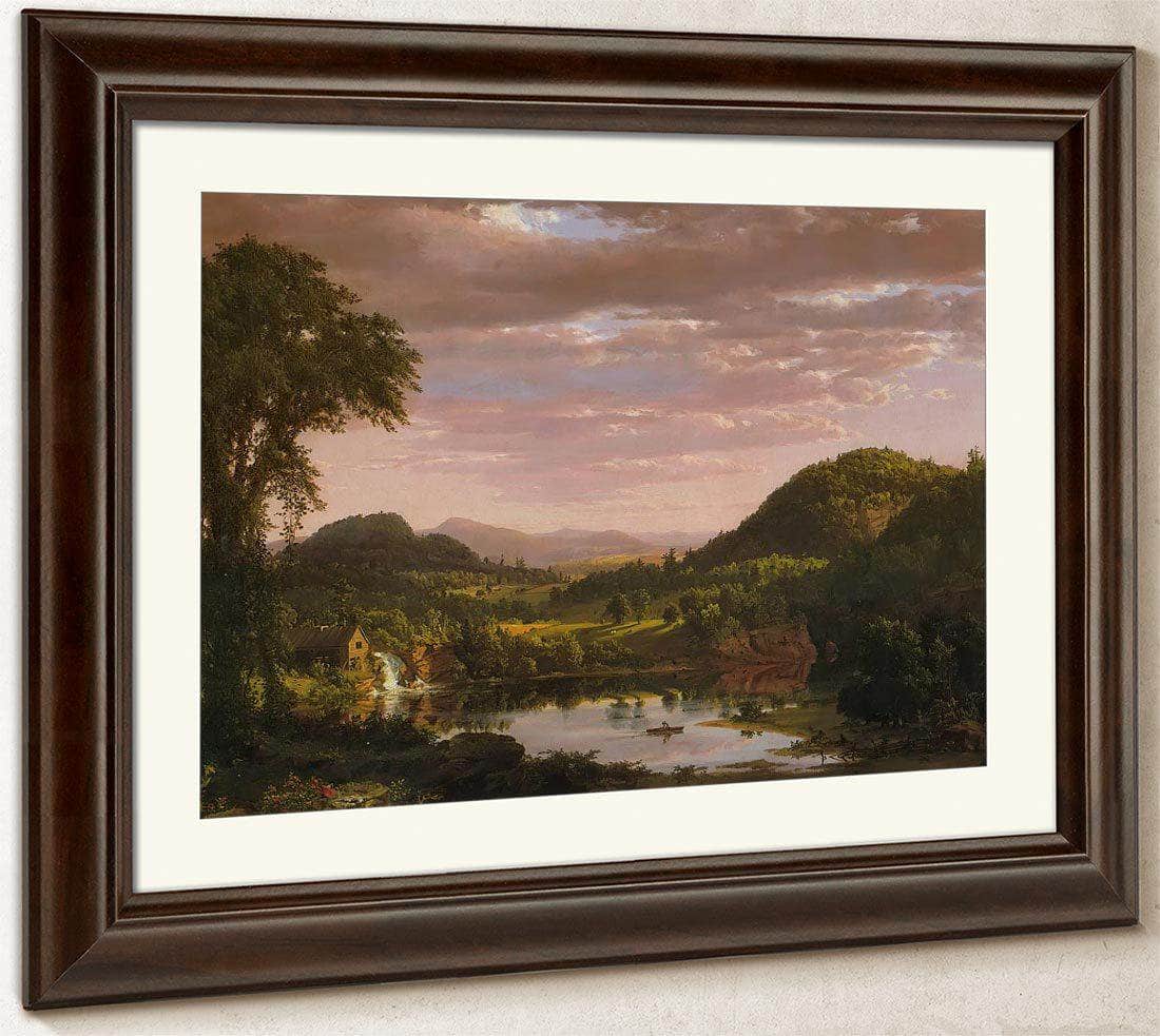 New England Landscape (Evening After A Storm) By Fredric Edwin Church Fine Art Print