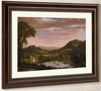 New England Landscape (Evening After A Storm) By Fredric Edwin Church Fine Art Print