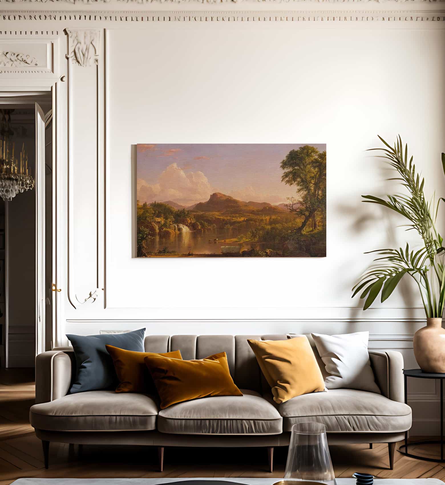 New England Scenery By Fredric Edwin Church Fine Art Print
