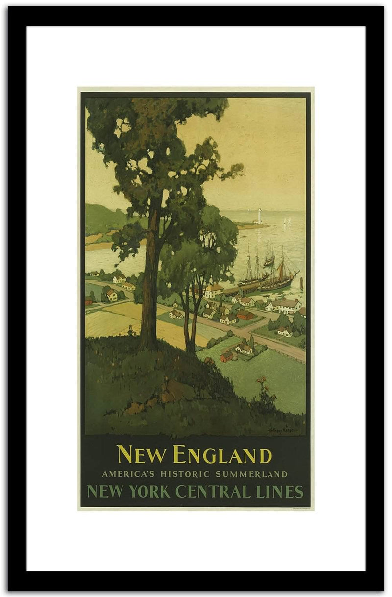 New England  Vintage Poster Fine Art Print