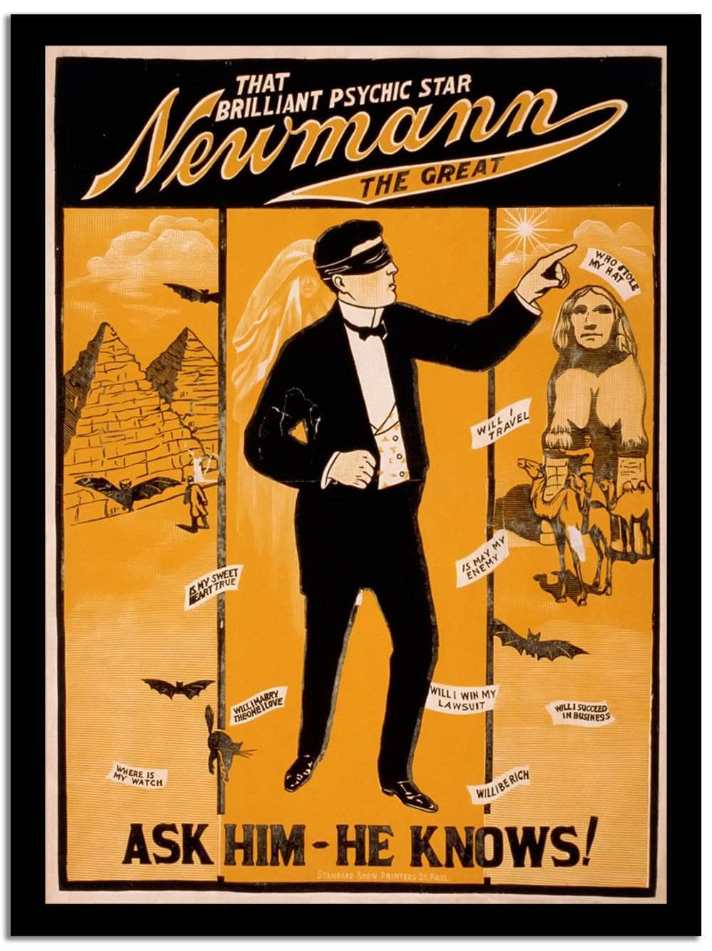 New Mann  Vintage Circus Poster Fine Art Print