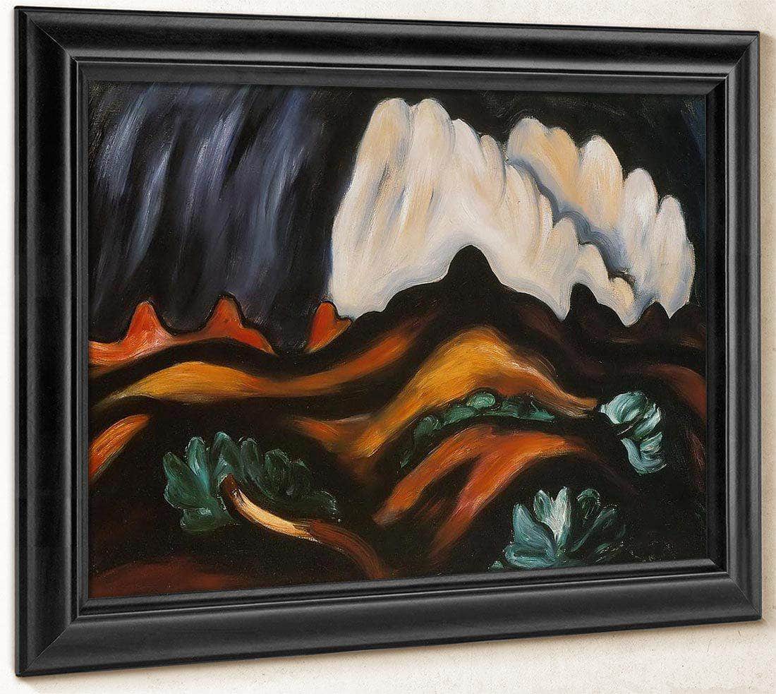 New Mexico Recollections Storm By Marsden Hartley Fine Art Print