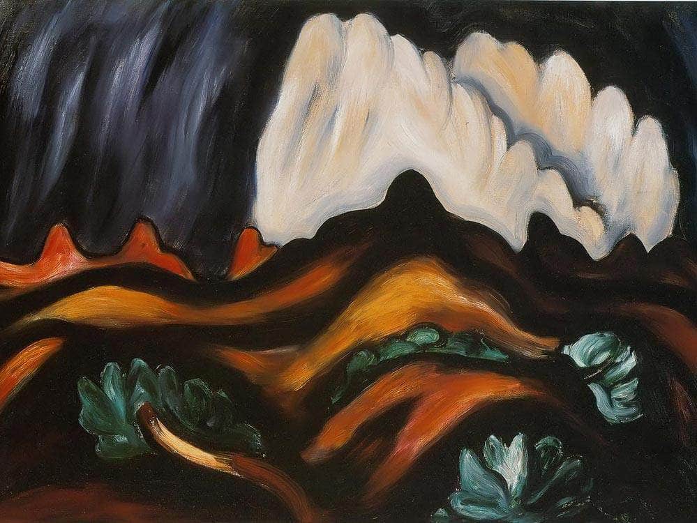 New Mexico Recollections Storm By Marsden Hartley Fine Art Print