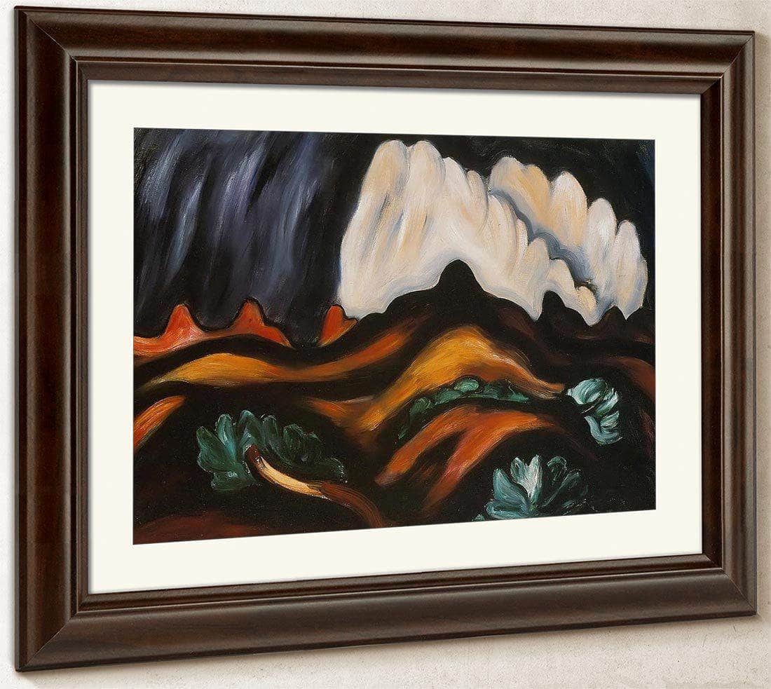 New Mexico Recollections Storm By Marsden Hartley Fine Art Print