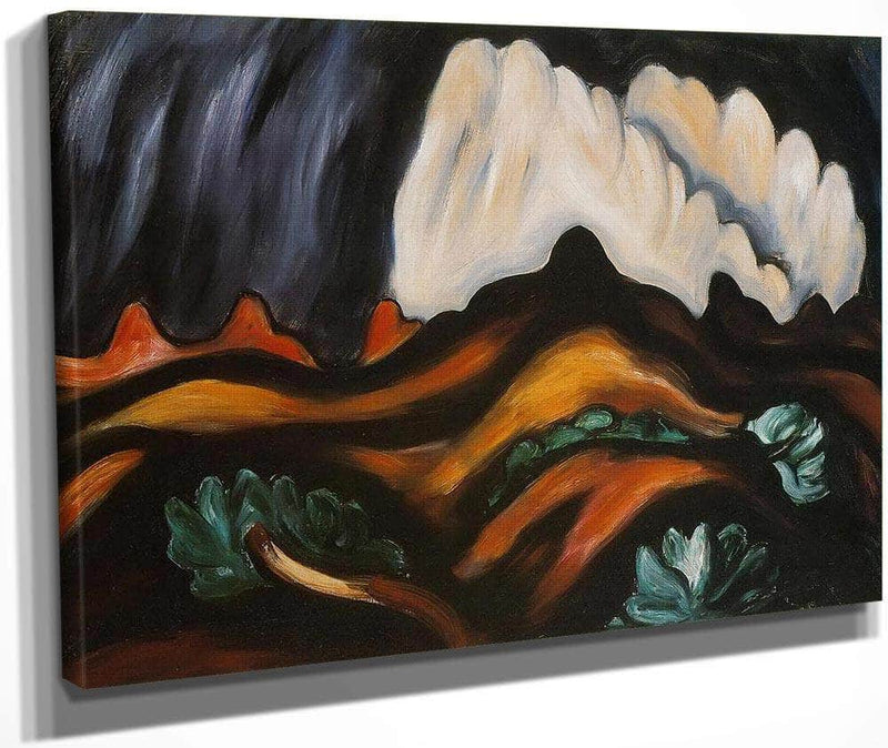 New Mexico Recollections Storm By Marsden Hartley Fine Art Print