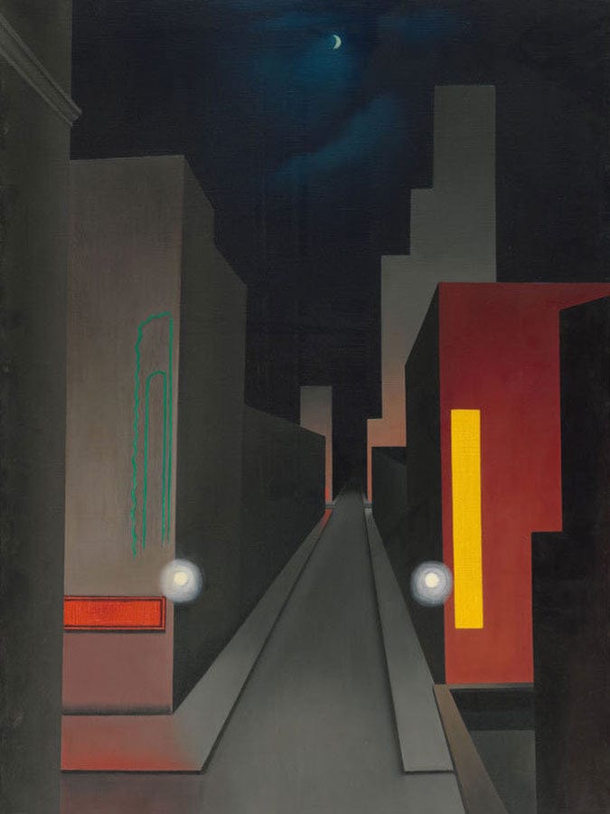 New Moon New York By George Ault Fine Art Print