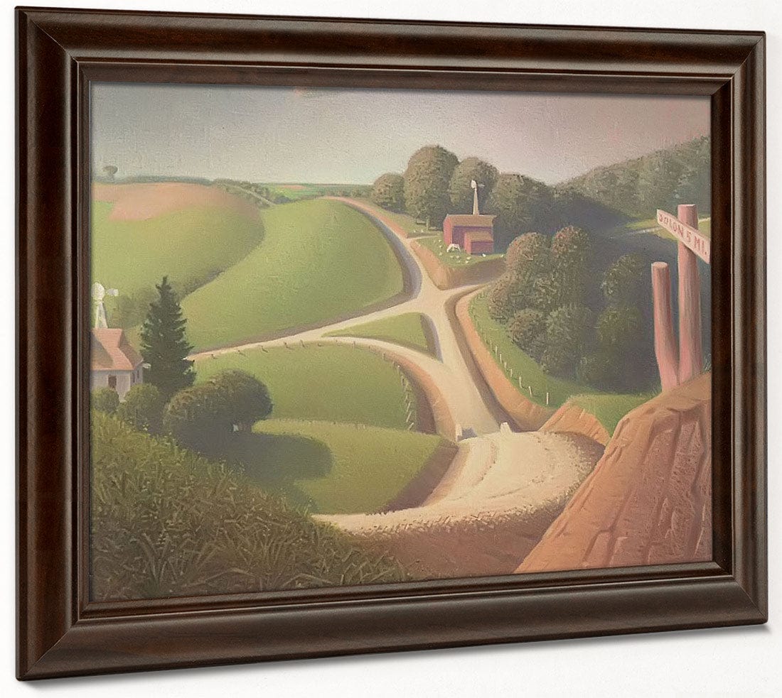 New Road By Grant Wood Fine Art Print