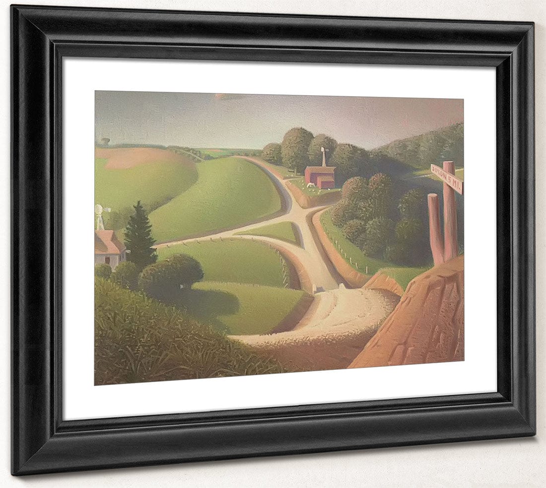 New Road By Grant Wood Fine Art Print