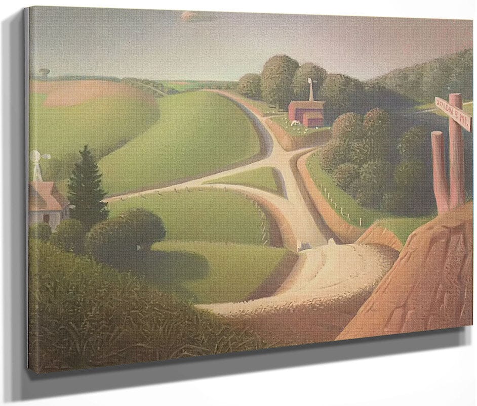 New Road By Grant Wood Fine Art Print