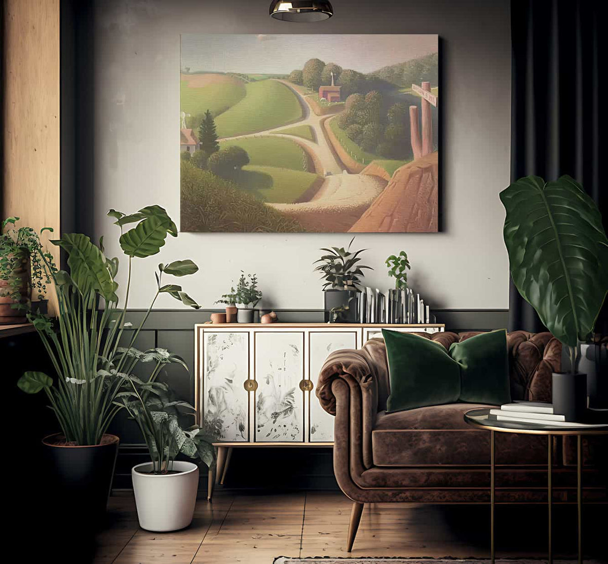 New Road By Grant Wood Fine Art Print