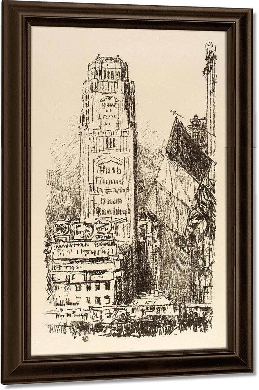 New York Bouquet By Childe Hassam Fine Art Print