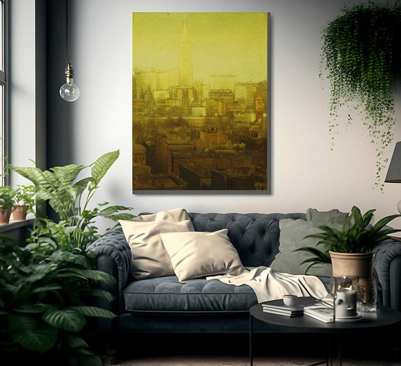 New York Cityscape By Paul Cornoyer Fine Art Print