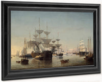 New York Harbor By Fitz Henry Lane Fine Art Print