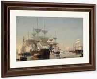 New York Harbor By Fitz Henry Lane Fine Art Print