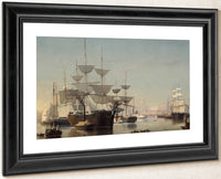 New York Harbor By Fitz Henry Lane Fine Art Print