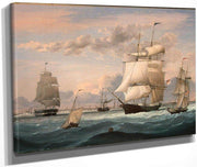 New York Harbor By Henry Fitz Lane Fine Art Print