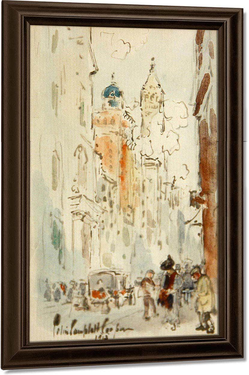 New York Street Scene By Colin Campbell Cooper Fine Art Print