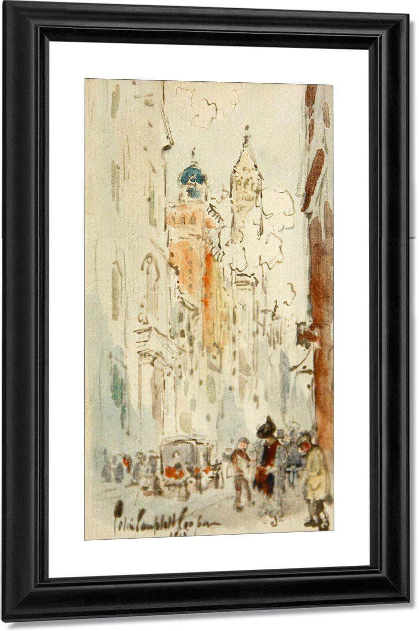 New York Street Scene By Colin Campbell Cooper Fine Art Print