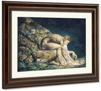 Newton 1795 Color Print And Watercolor 46X60Cm Tate Uk By William Blake Fine Art Print