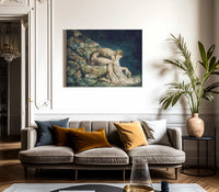 Newton 1795 Color Print And Watercolor 46X60Cm Tate Uk By William Blake Fine Art Print