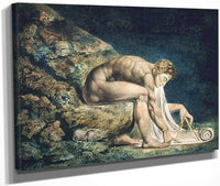 Newton 1795 Color Print And Watercolor 46X60Cm Tate Uk By William Blake Fine Art Print