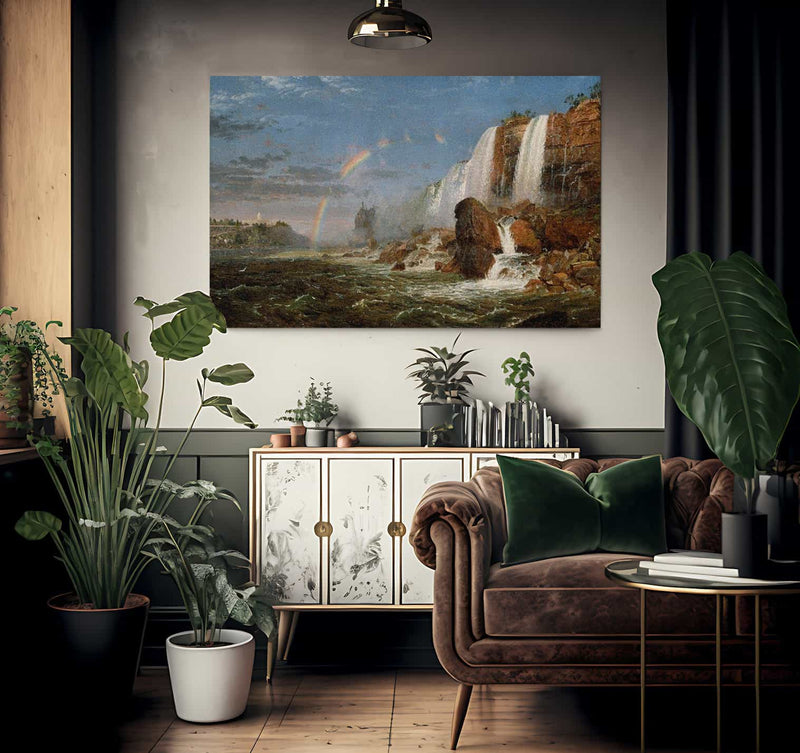 Niagara Falls From The Foot Of Goat Island By Cropsey Jasper Francis Fine Art Print