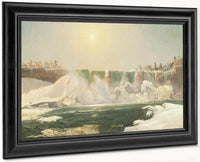 Niagara Falls In Winter By Cropsey Jasper Francis Fine Art Print