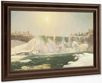 Niagara Falls In Winter By Cropsey Jasper Francis Fine Art Print