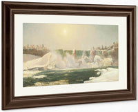 Niagara Falls In Winter By Cropsey Jasper Francis Fine Art Print